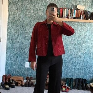 Vintage 90's Anne Klein Burgendy jacket